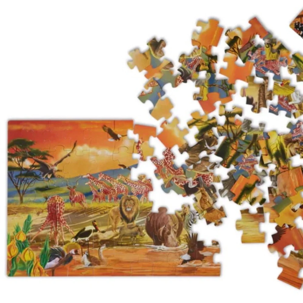 Melissa and Doug 100 piece Safari floor puzzle